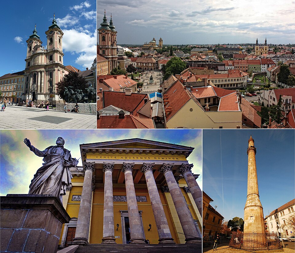 Eger old town rooftops